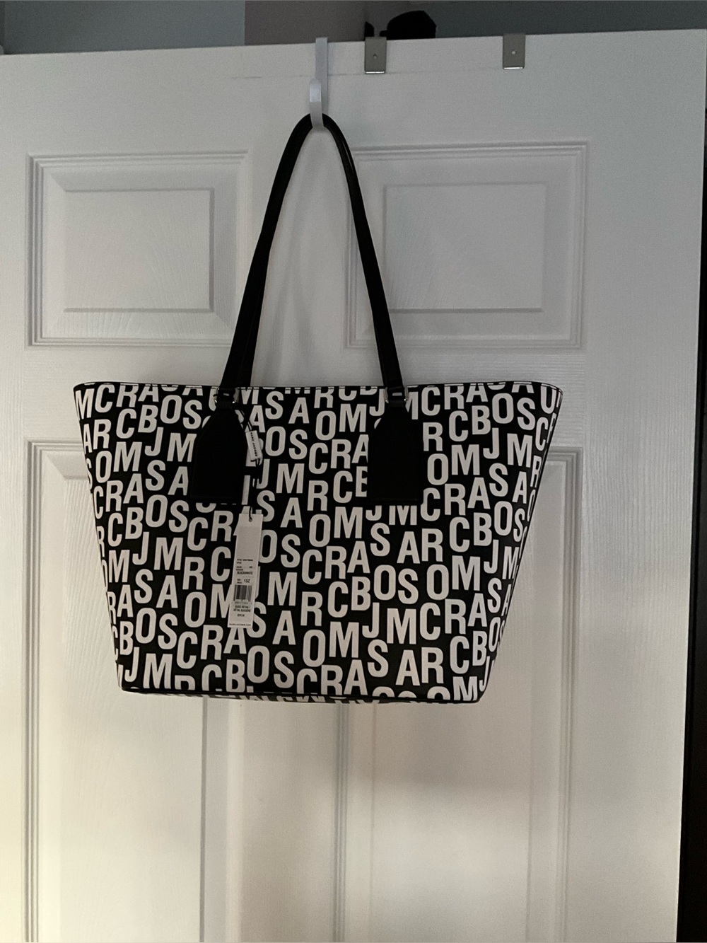 NWT Marc Jacobs Black and White Logo Tote